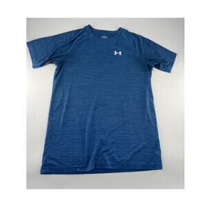 Under Armour Youth Shirt Extra Large Blue Kids Boys Sports Active Lounge